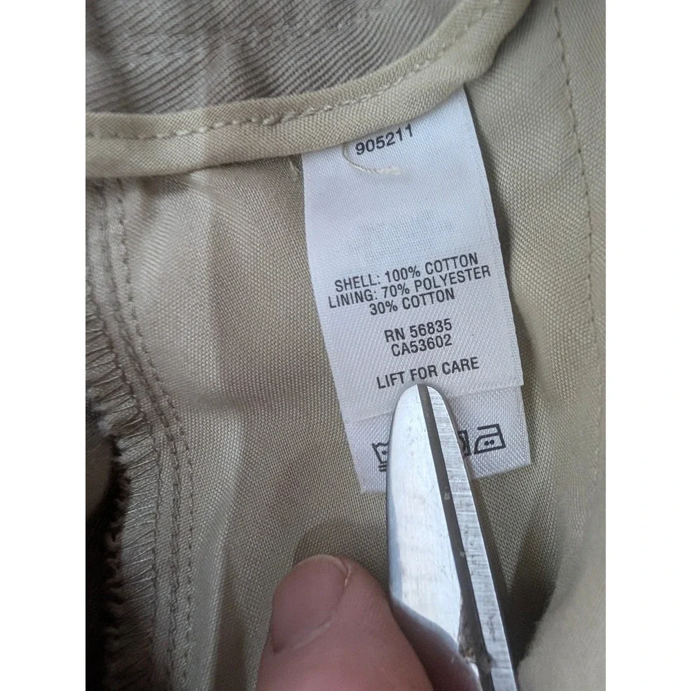 Cabela's Outfitter Series Chino Pants Mens 42x30 Tan Cotton Flat Front Suspender